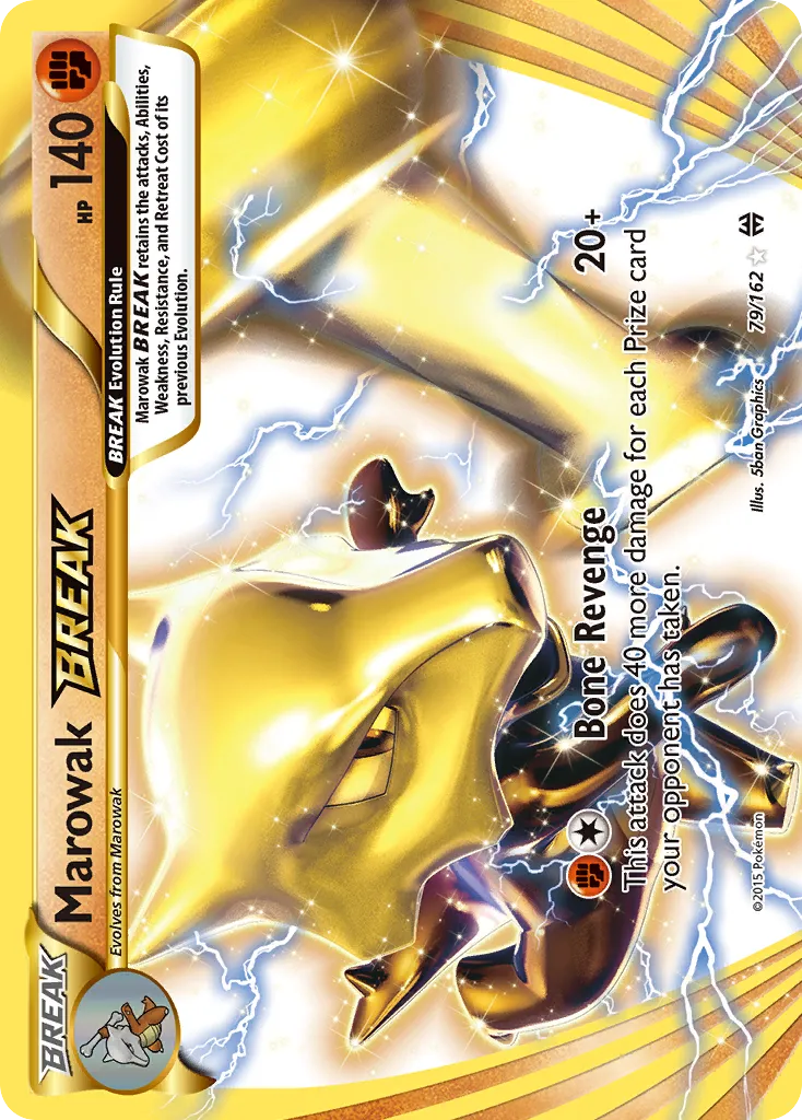 2015 BREAKthrough Marowak BREAK Rare BREAK #079/162 Rare BREAK card image