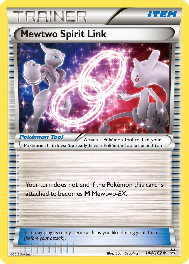 2015 BREAKthrough Mewtwo Spirit Link #144/162 Uncommon card image