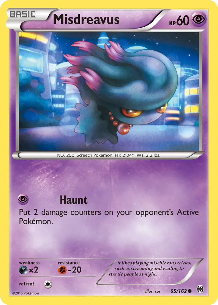 2015 BREAKthrough Misdreavus Common #065/162 Common card image