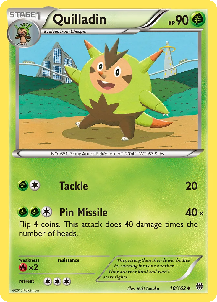 2015 BREAKthrough Quilladin Uncommon #010/162 Uncommon card image