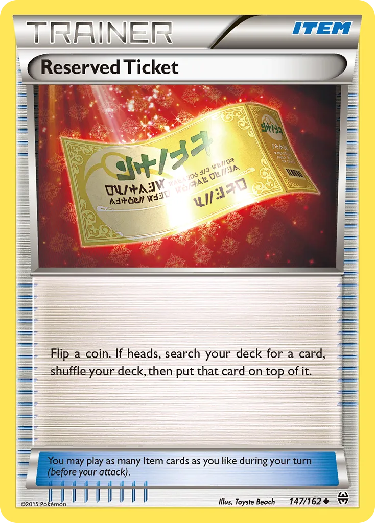 2015 BREAKthrough Reserved Ticket Uncommon #147/162 Uncommon card image