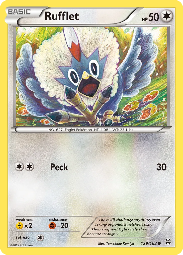 2015 BREAKthrough Rufflet Common #129/162 Common card image