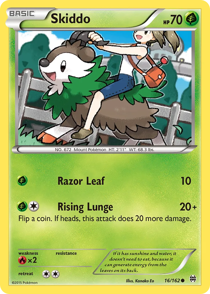 2015 BREAKthrough Skiddo Common #016/162 Common card image