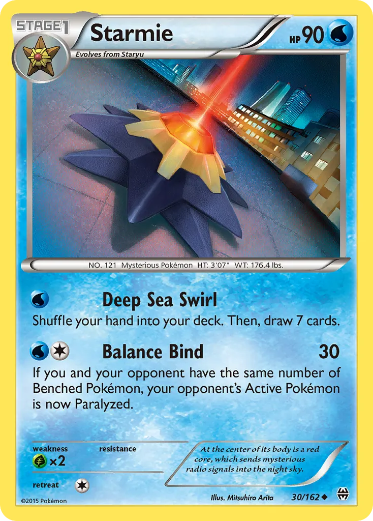 2015 BREAKthrough Starmie Uncommon #030/162 Uncommon card image