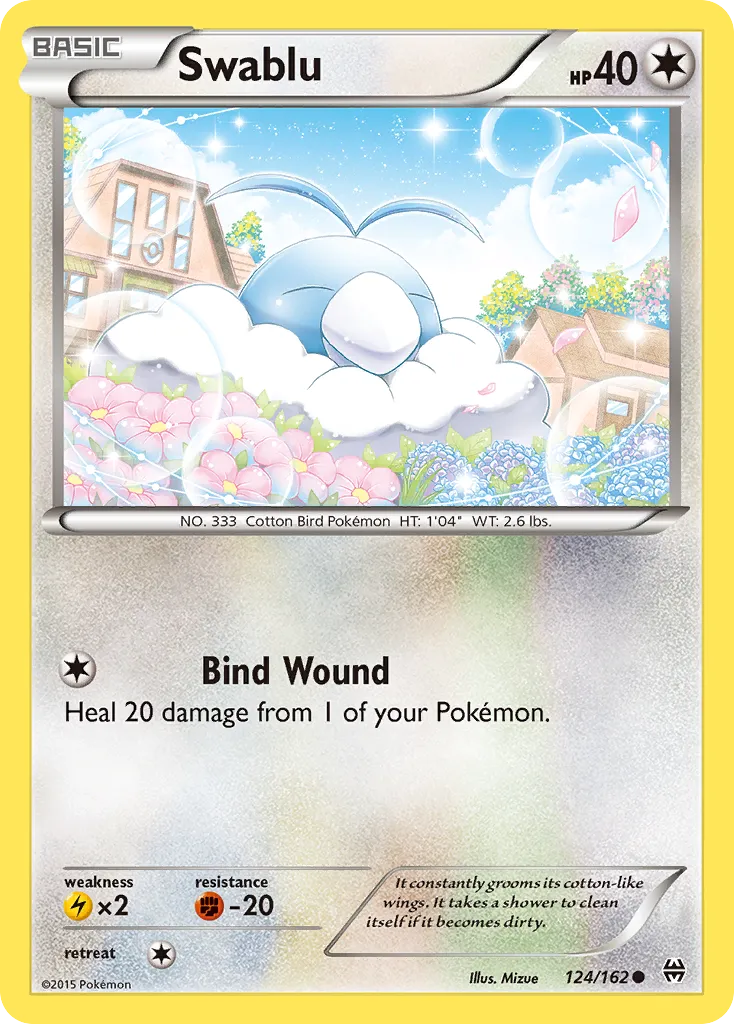 2015 BREAKthrough Swablu Common #124/162 Common card image