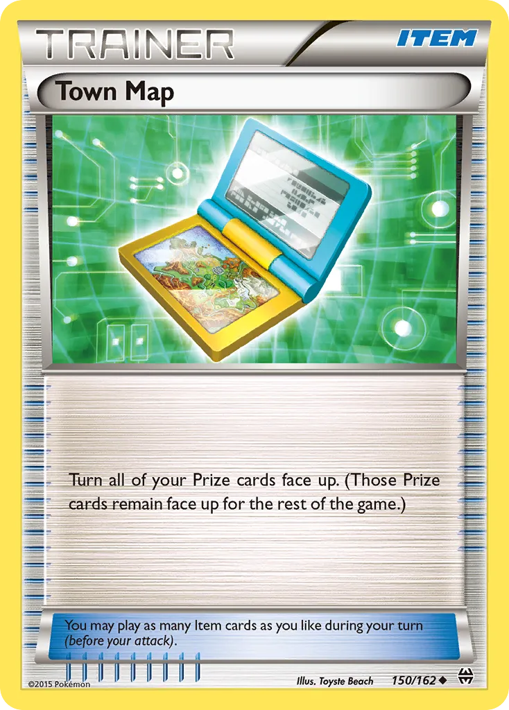2015 BREAKthrough Town Map Uncommon #150/162 Uncommon card image