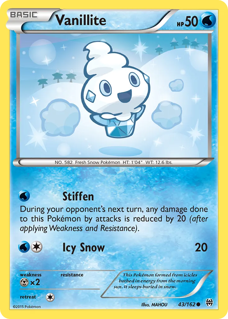 2015 BREAKthrough Vanillite Common #043/162 Common card image