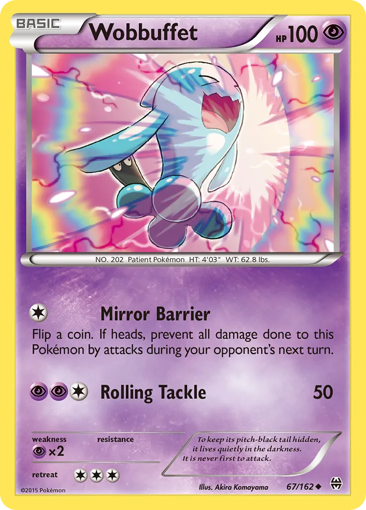 2015 BREAKthrough Wobbuffet Uncommon #067/162 Uncommon card image