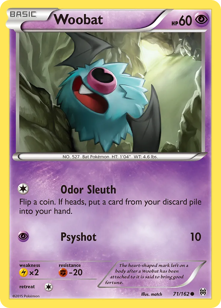 2015 BREAKthrough Woobat Common #071/162 Common card image
