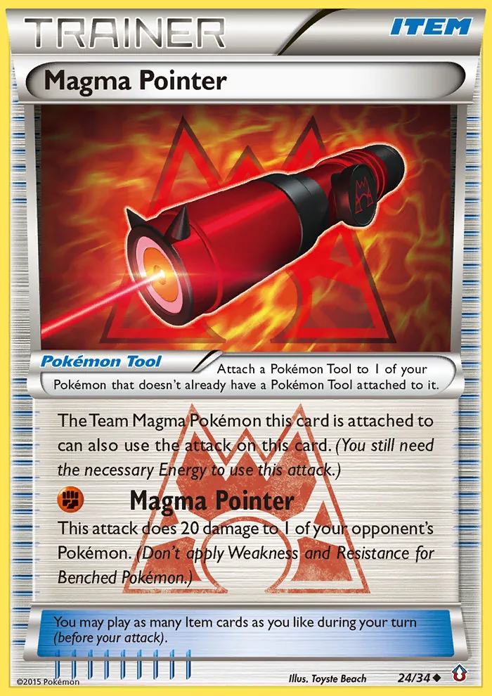 2015 Double Crisis Magma Pointer Uncommon #24/34 Uncommon card image