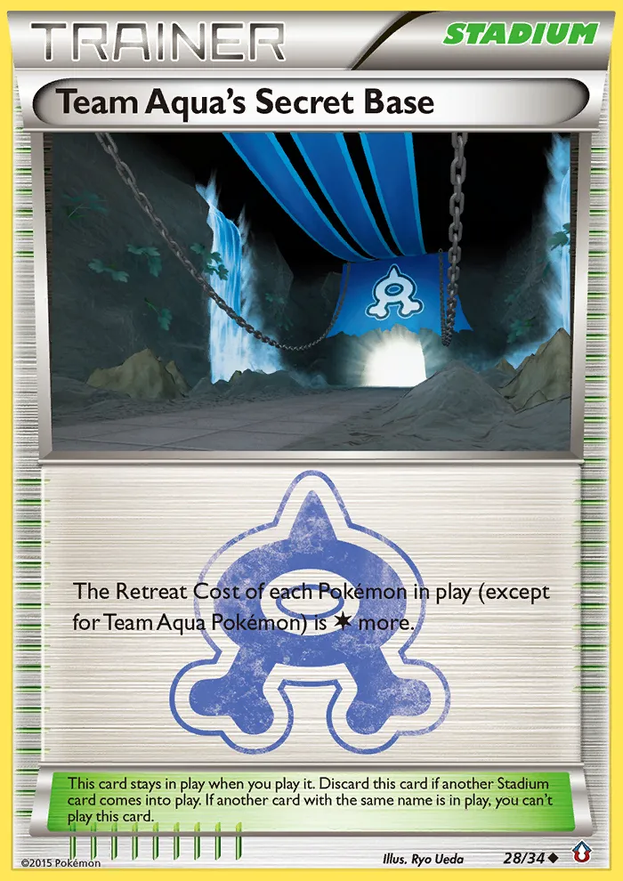 2015 Double Crisis Team Aqua's Secret Base Uncommon #28/34 Uncommon card image