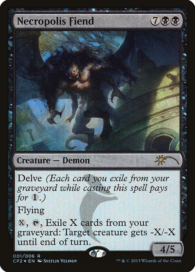 2015 Fate Reforged Clash Pack Necropolis Fiend rare #1 unlisted card image