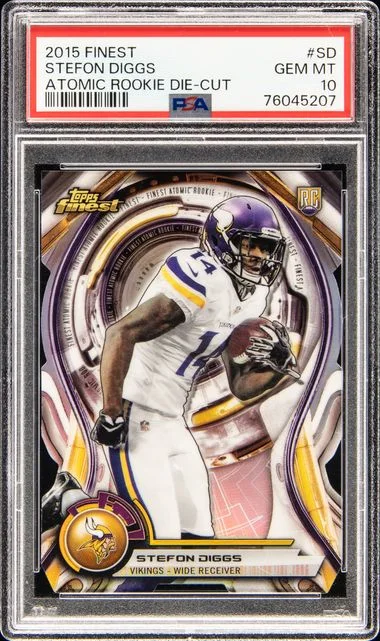 2015 Finest Atomic Die-Cut Sd Stefon Diggs #no-number card image