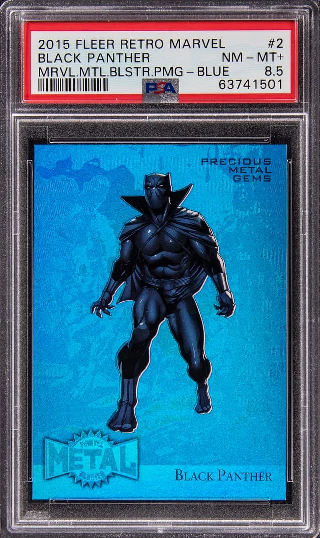 2015 Fleer Retro Marvel Black Panther PMG Green #2 card image