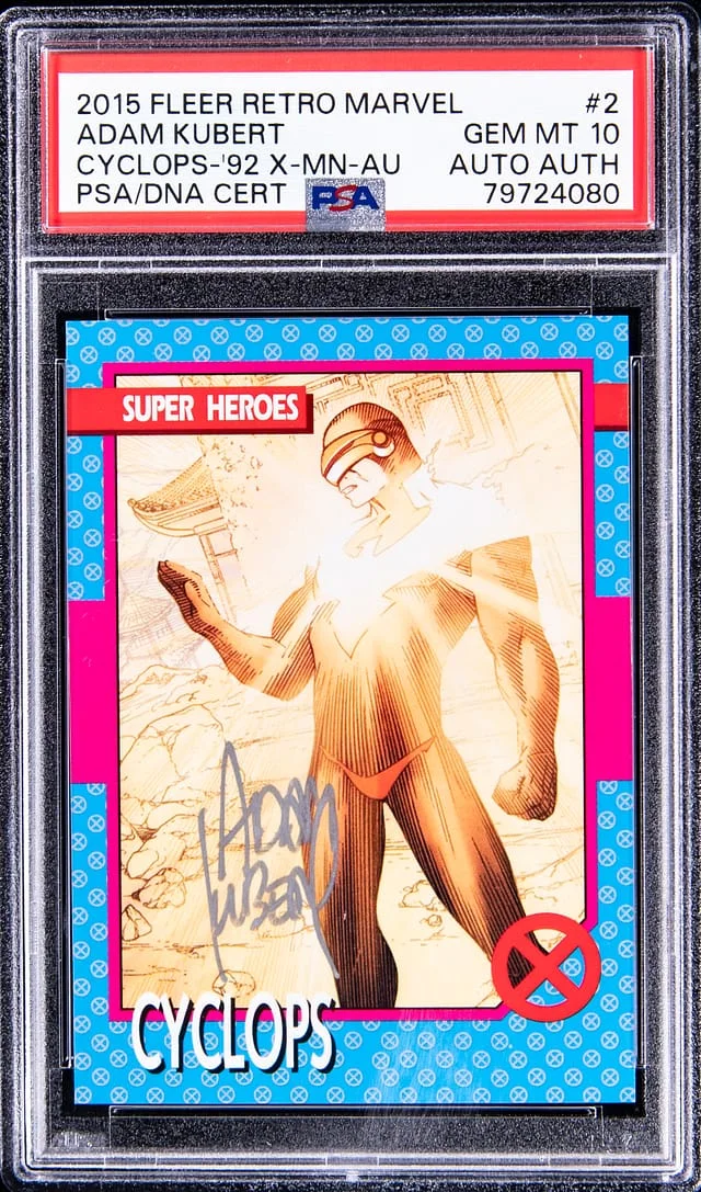 2015 Fleer Retro Marvel Cyclops 1992 X-MEN #2 card image