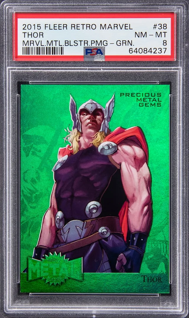 2015 Fleer Retro Marvel Thor PMG Blue #38 card image