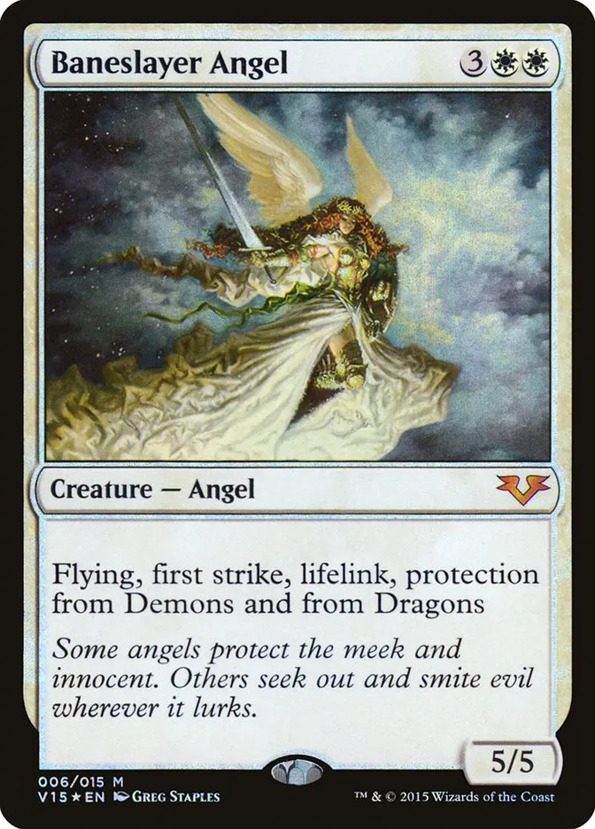 2015 From the Vault: Angels Baneslayer Angel mythic #6 unlisted card image