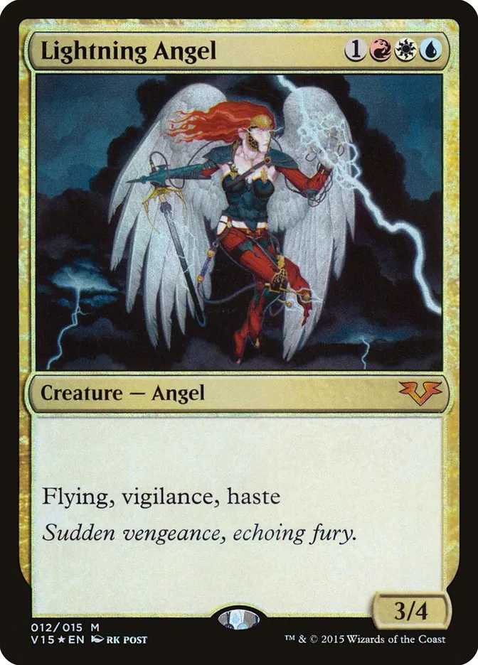 2015 From the Vault: Angels Lightning Angel mythic #12 unlisted card image