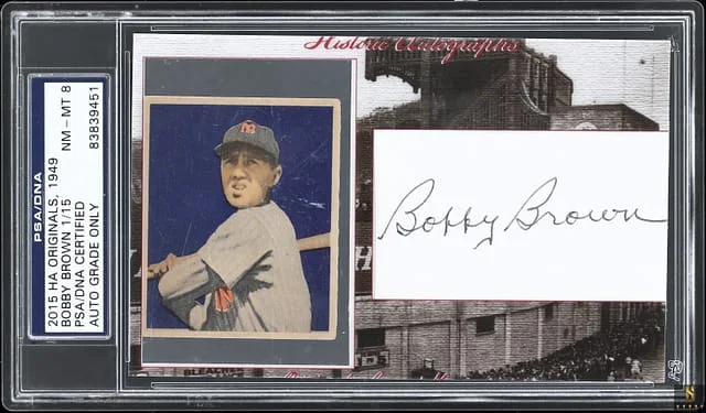 2015 HA Originals, 1949 Bobby Brown #1/15 card image