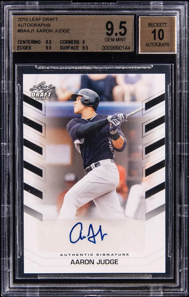 2015 Leaf Aaron Judge Draft Autographs #BA-AJ1 card image