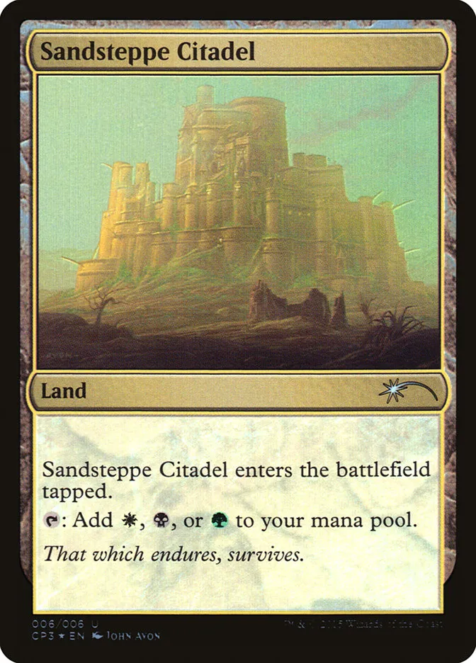 2015 Magic Origins Clash Pack Sandsteppe Citadel uncommon #6 unlisted card image