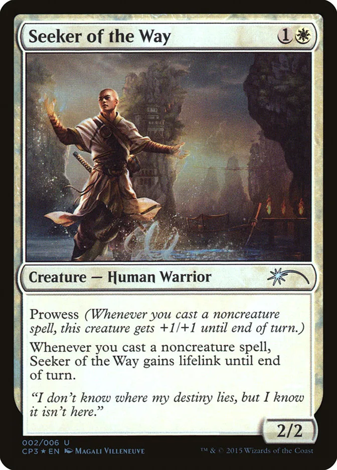 2015 Magic Origins Clash Pack Seeker of the Way uncommon #2 unlisted card image
