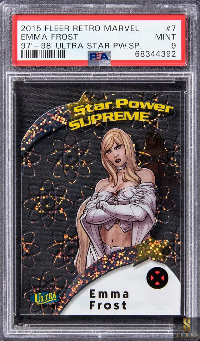 2015 Marvel Fleer Retro '97-98 Ultra Star Power Supreme Emma Frost #7 card image