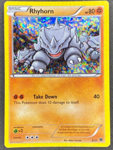 2015 McDonald's Collection 2015 Rhyhorn #08/12 Common card image