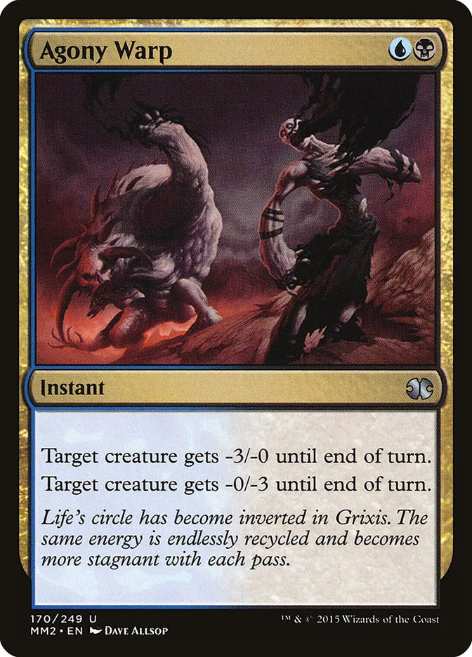 2015 Modern Masters 2015 Agony Warp uncommon #170 unlisted card image