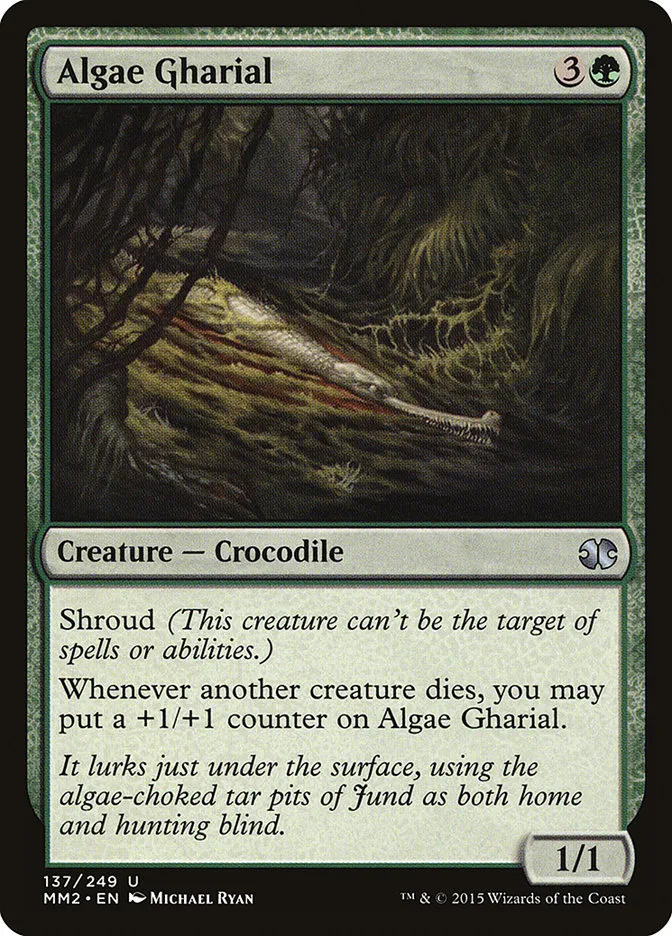 2015 Modern Masters 2015 Algae Gharial uncommon #137 unlisted card image
