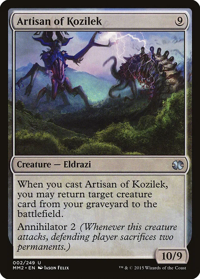 2015 Modern Masters 2015 Artisan of Kozilek uncommon #2 unlisted card image