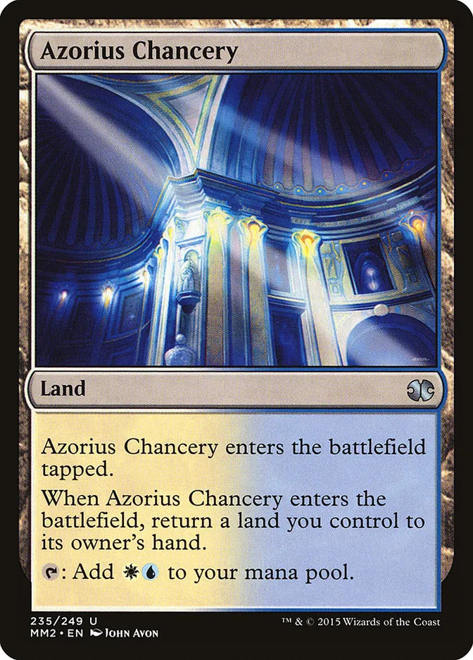 2015 Modern Masters 2015 Azorius Chancery uncommon #235 unlisted card image