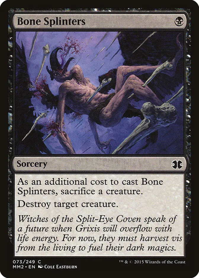 2015 Modern Masters 2015 Bone Splinters common #73 unlisted card image
