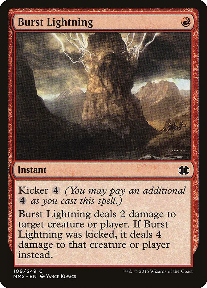 2015 Modern Masters 2015 Burst Lightning common #109 unlisted card image