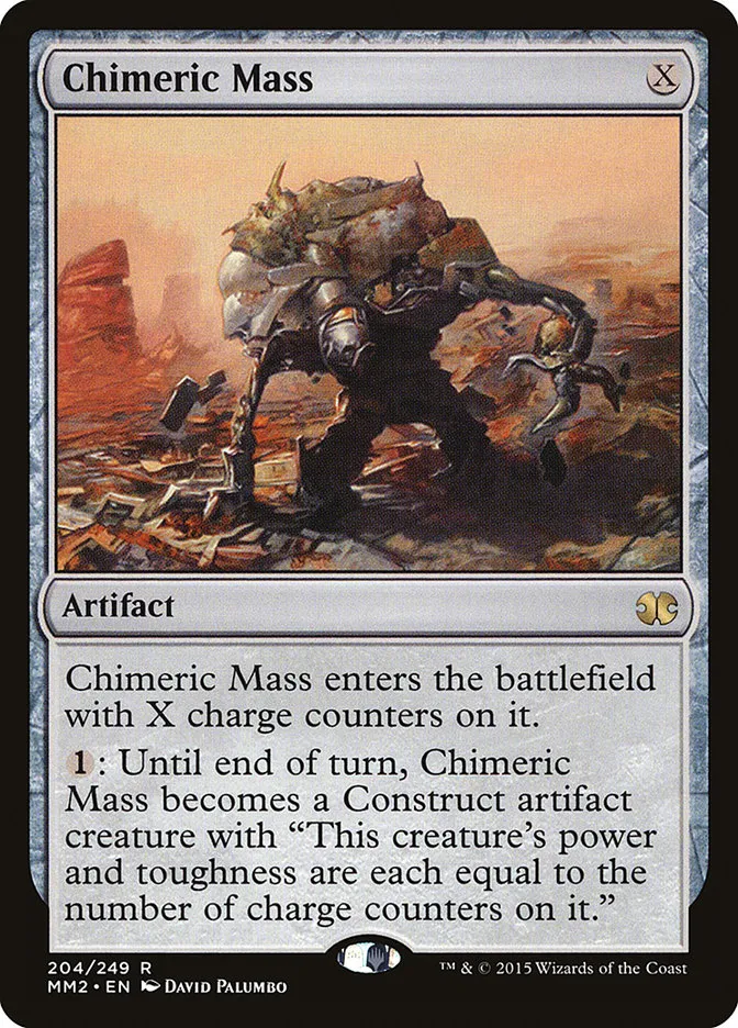 2015 Modern Masters 2015 Chimeric Mass rare #204 unlisted card image