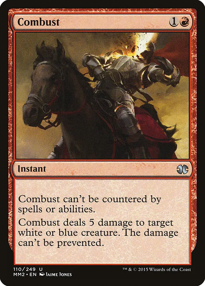 2015 Modern Masters 2015 Combust uncommon #110 unlisted card image