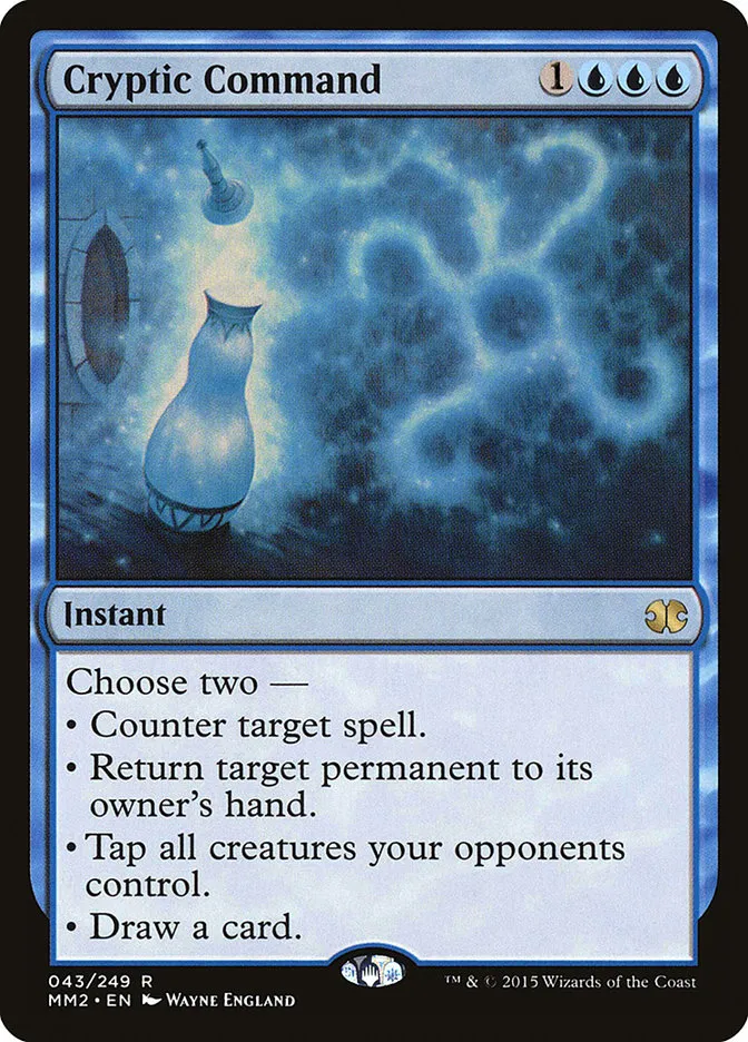 2015 Modern Masters 2015 Cryptic Command rare #43 unlisted card image