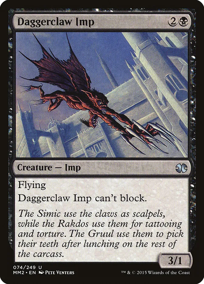 2015 Modern Masters 2015 Daggerclaw Imp uncommon #74 unlisted card image