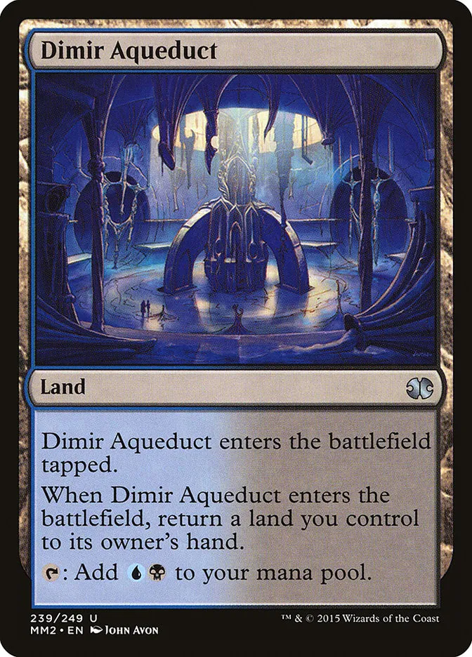 2015 Modern Masters 2015 Dimir Aqueduct uncommon #239 unlisted card image