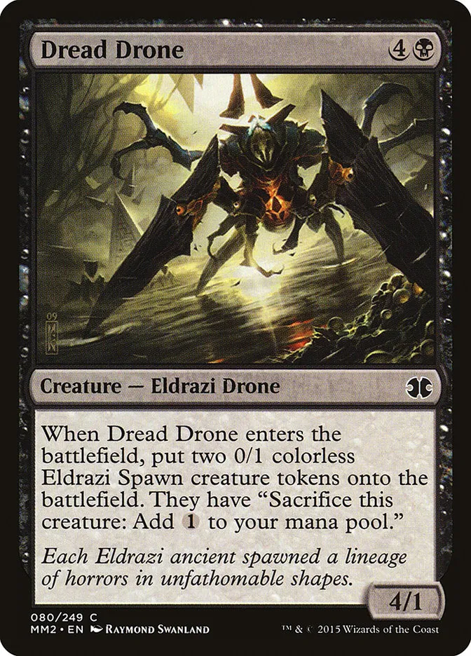2015 Modern Masters 2015 Dread Drone common #80 unlisted card image