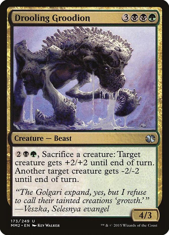 2015 Modern Masters 2015 Drooling Groodion uncommon #173 unlisted card image