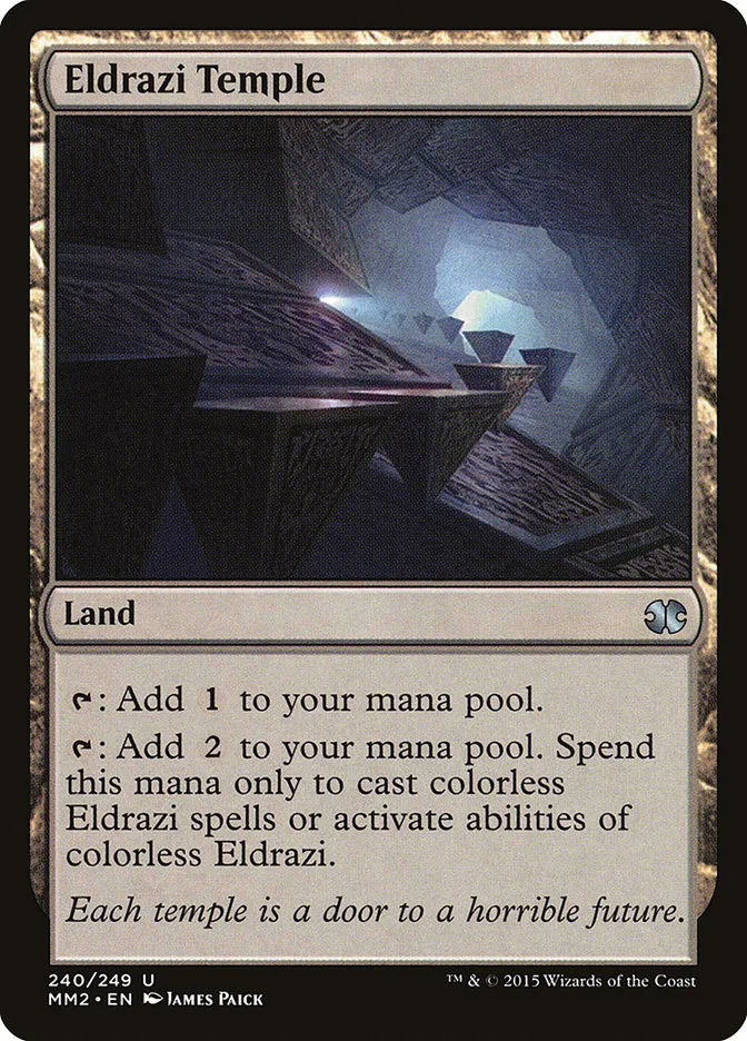 2015 Modern Masters 2015 Eldrazi Temple uncommon #240 unlisted card image