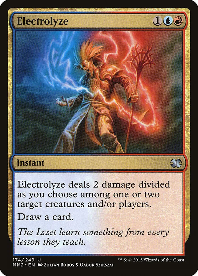 2015 Modern Masters 2015 Electrolyze uncommon #174 unlisted card image