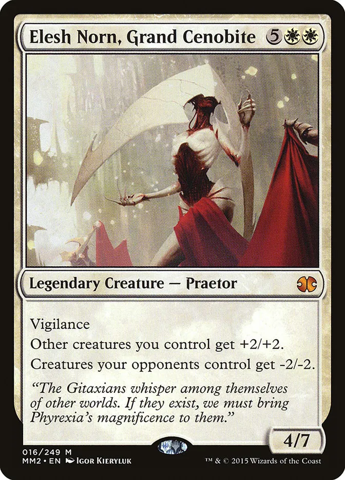 2015 Modern Masters 2015 Elesh Norn, Grand Cenobite mythic #16 unlisted card image
