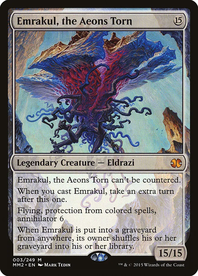 2015 Modern Masters 2015 Emrakul, the Aeons Torn mythic #3 unlisted card image