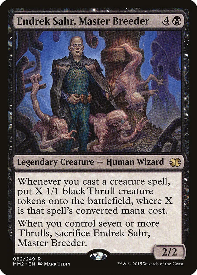 2015 Modern Masters 2015 Endrek Sahr, Master Breeder rare #82 unlisted card image
