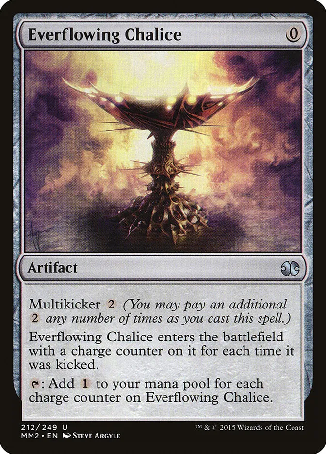 2015 Modern Masters 2015 Everflowing Chalice uncommon #212 unlisted card image