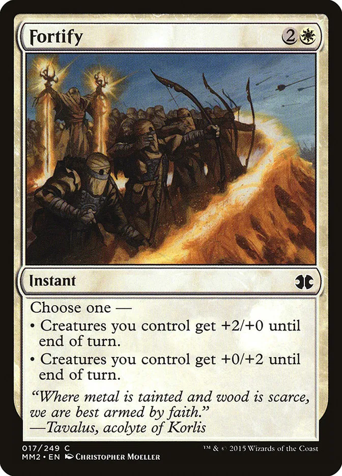 2015 Modern Masters 2015 Fortify common #17 unlisted card image