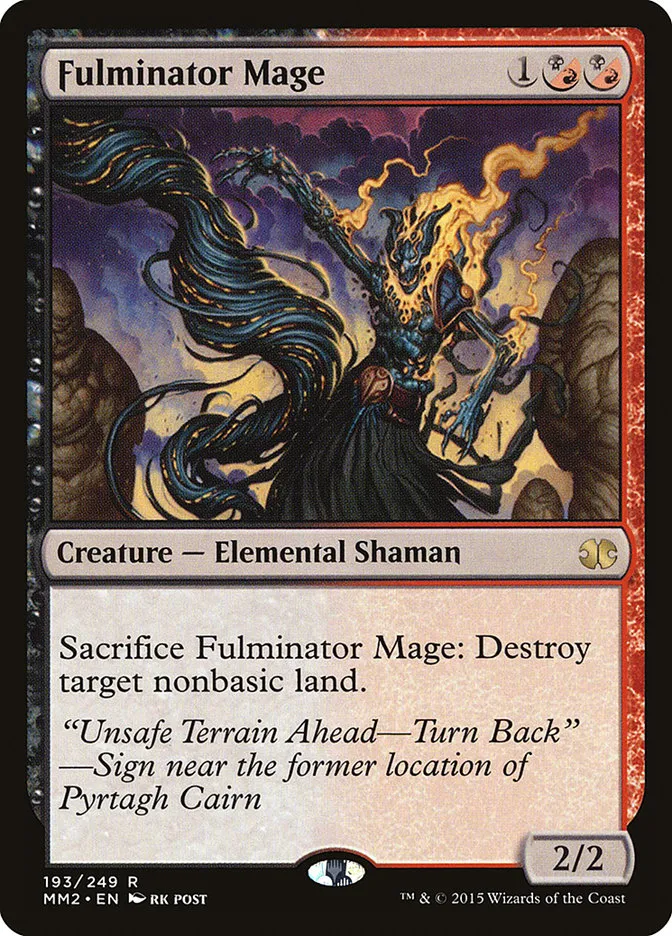 2015 Modern Masters 2015 Fulminator Mage rare #193 unlisted card image