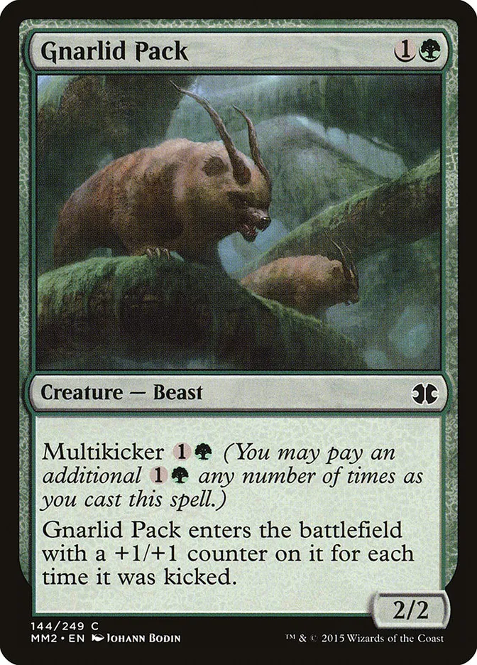 2015 Modern Masters 2015 Gnarlid Pack common #144 unlisted card image